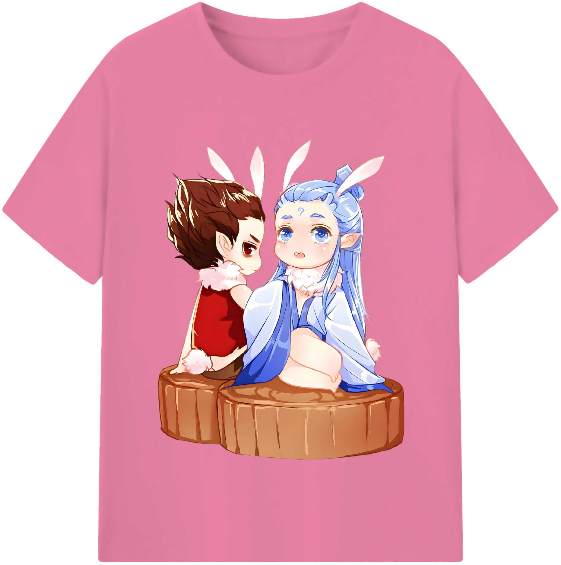 （画像用） Ne Zha 2 ナタ 魔童の大暴れ 綿100％半袖Tシャツ（フロントプリント）